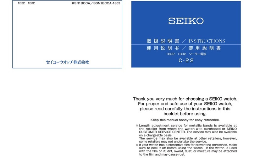 Seiko C-22 instructions
