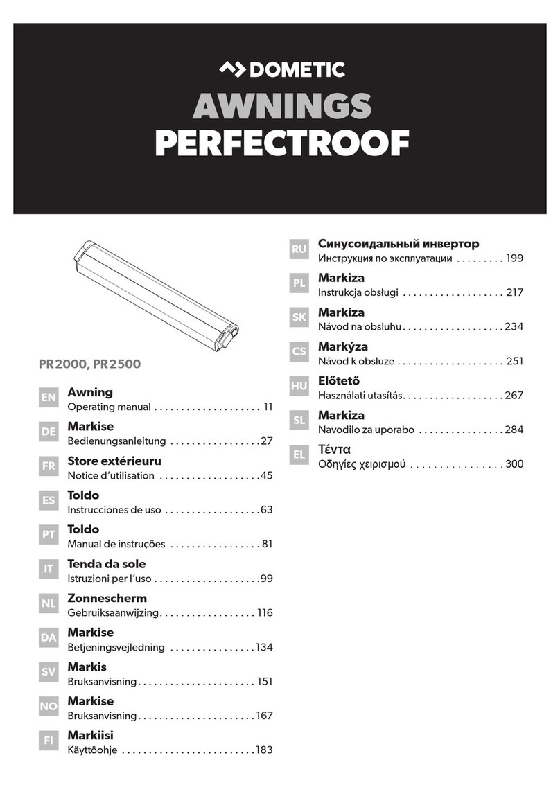 Dometic PERFECTROOF PR2000 operating manual