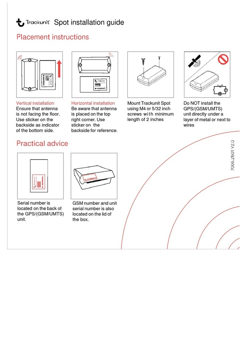 Trackunit TU50X-1 SPOT installation guide