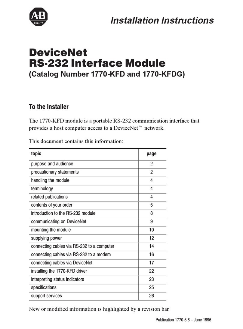 Allen-Bradley 1770-KFD Service manual