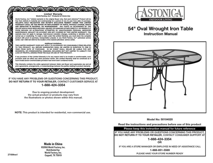 Astonica 50104020 User manual Astonica 50104020 User manual