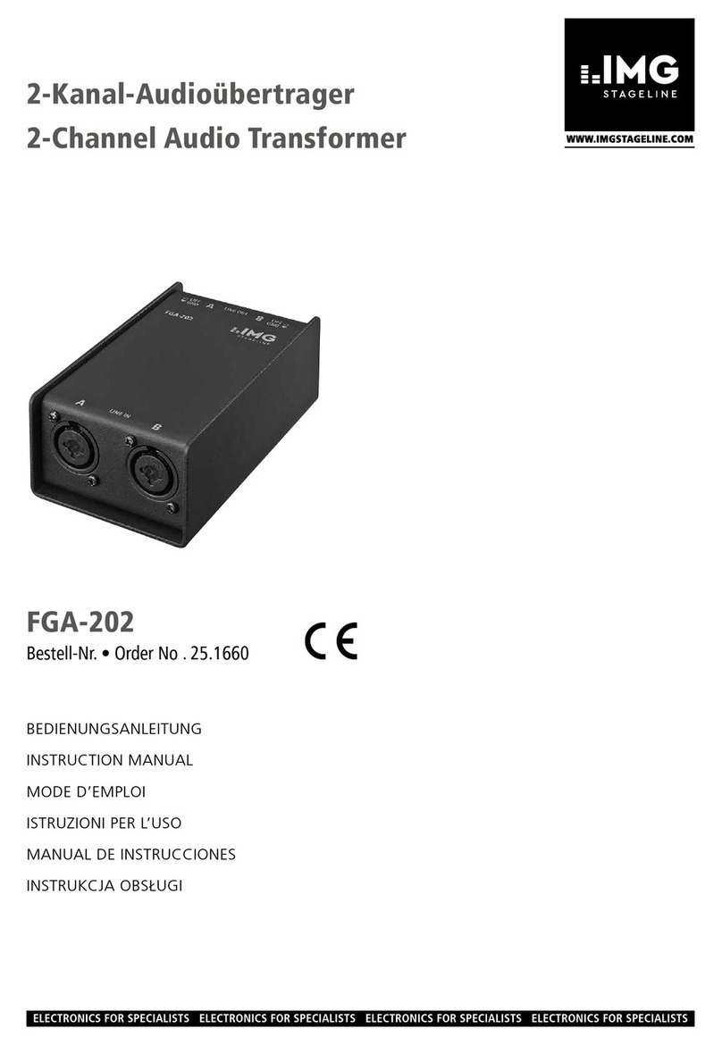 IMG STAGE LINE FGA-202 instruction manual