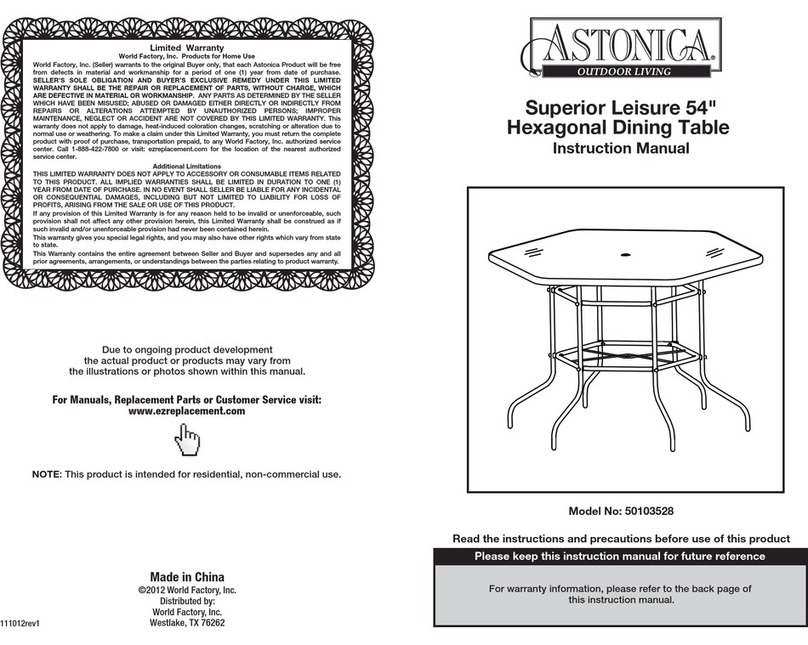 Astonica 50103528 instruction manual Astonica 50103528 instruction manual