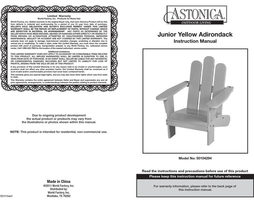 Astonica 50104294 User manual Astonica 50104294 User manual
