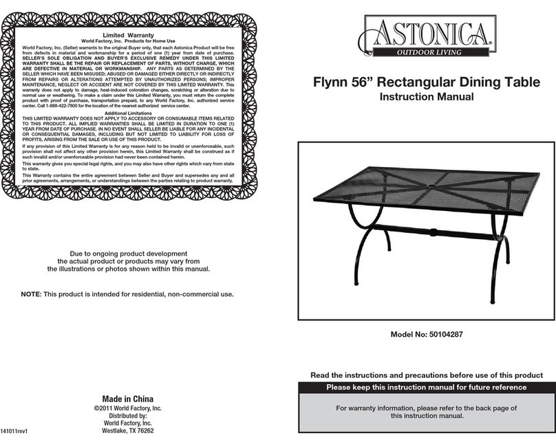 Astonica 50104287 instruction manual Astonica 50104287 instruction manual