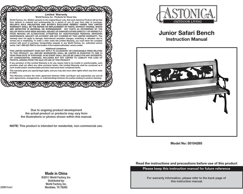 Astonica 50104265 instruction manual Astonica 50104265 instruction manual