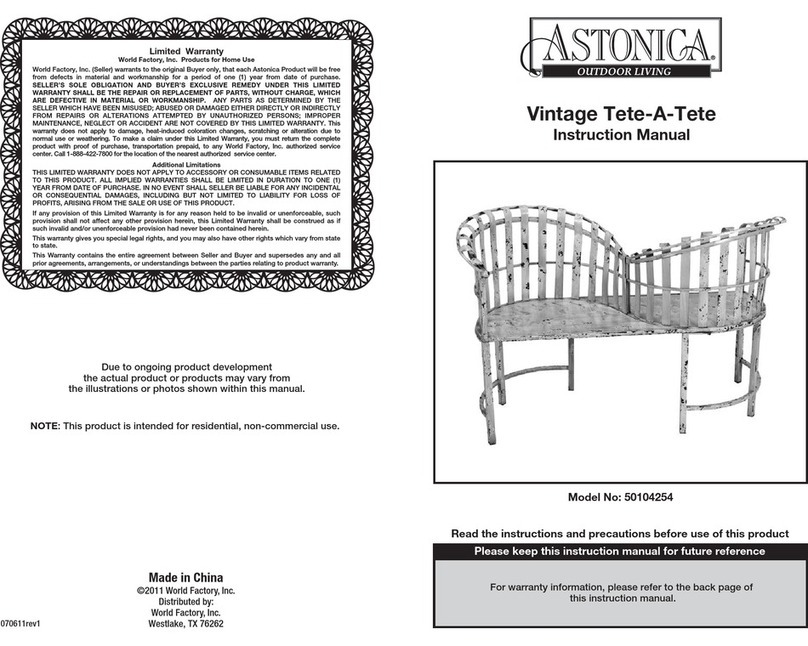 Astonica 50104254 instruction manual Astonica 50104254 instruction manual