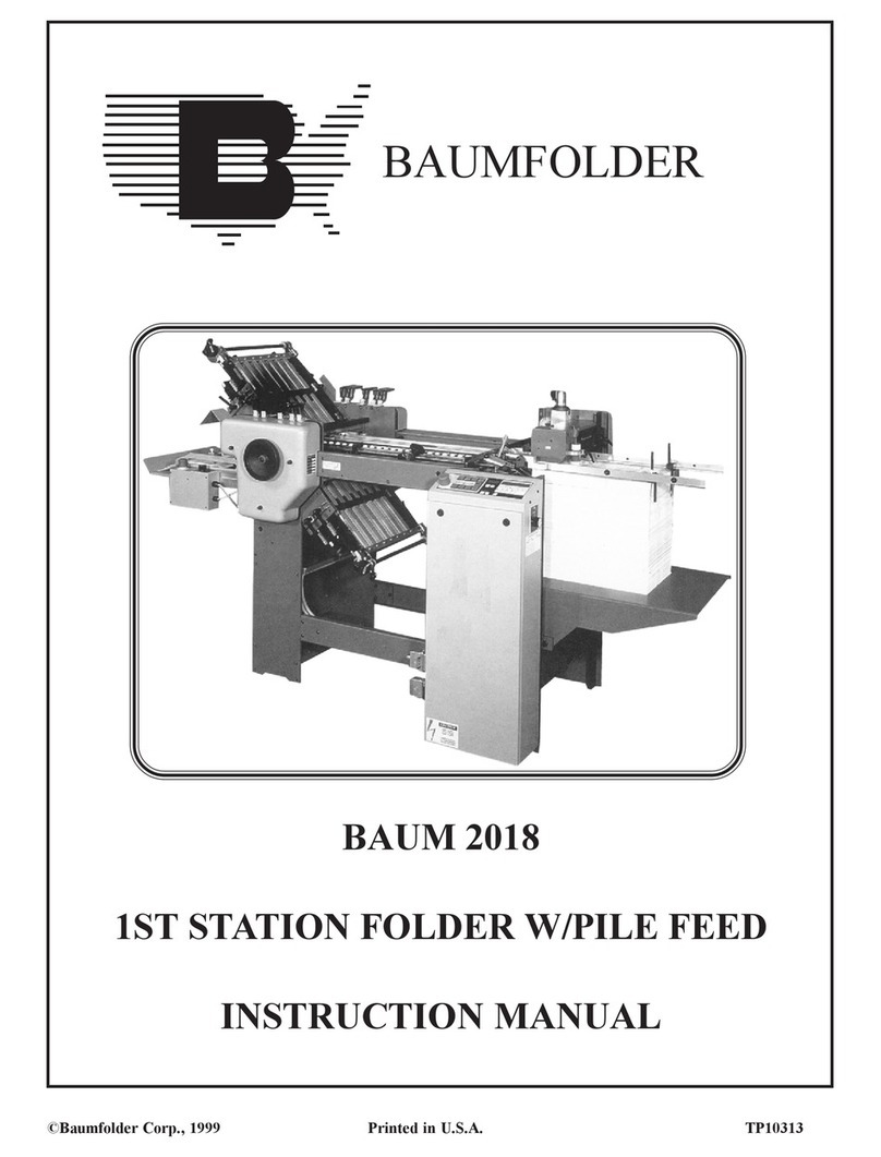 Baumfolder BAUM 2018 instruction manual