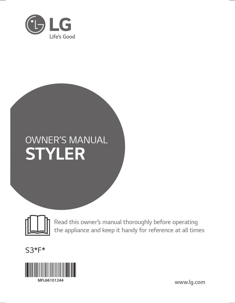 LG STYLER S3*F Series owner's manual