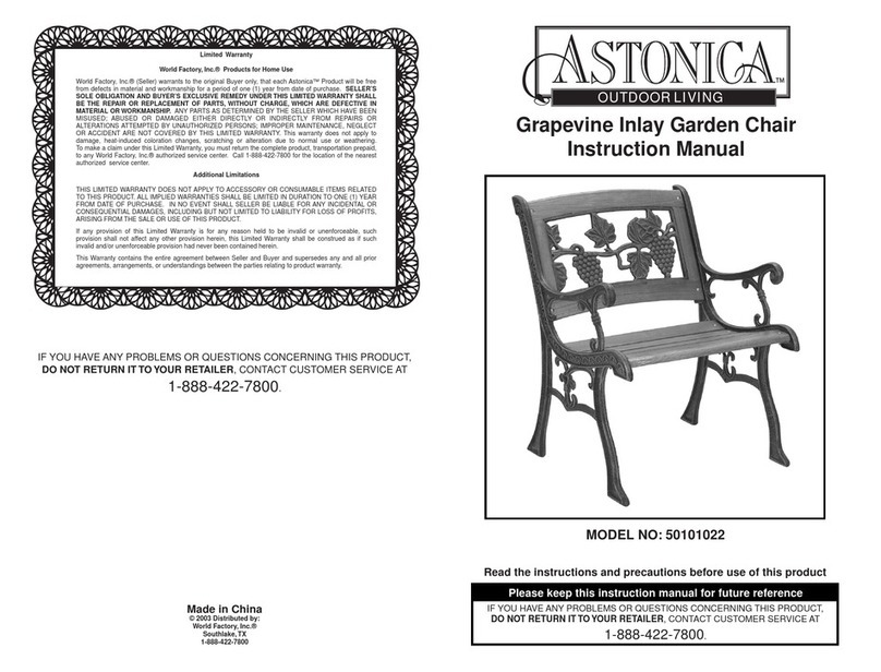 Astonica 50101022 instruction manual