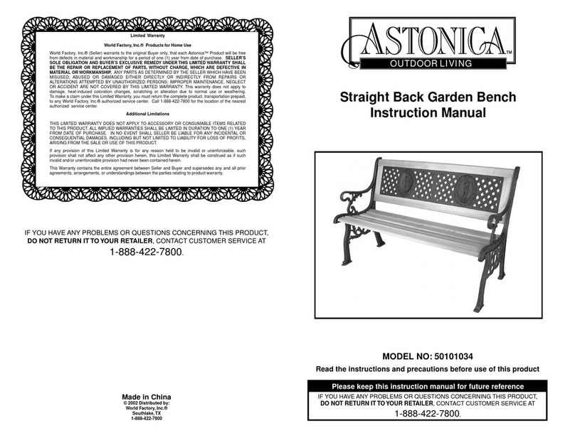 Astonica 50101034 instruction manual