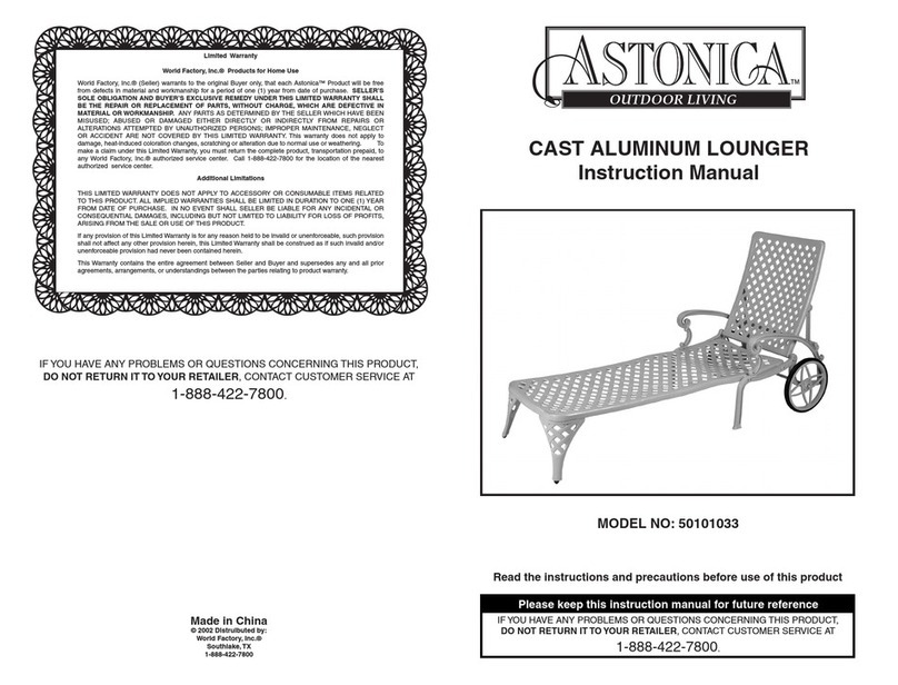 Astonica 50101033 User manual Astonica 50101033 User manual