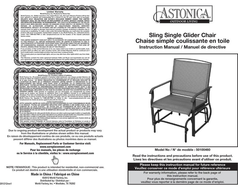 Astonica 50100460 instruction manual Astonica 50100460 instruction manual