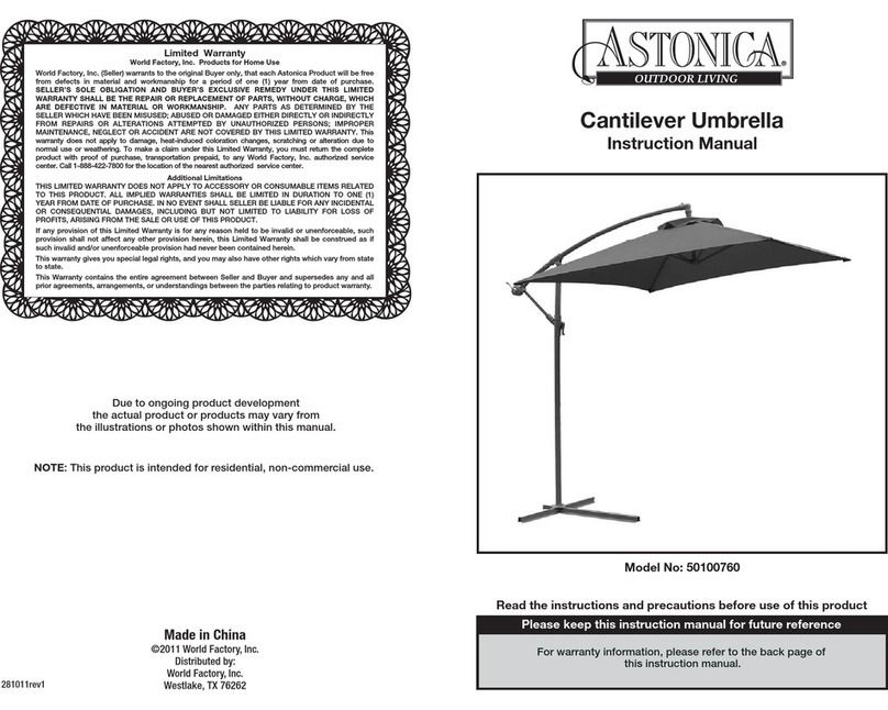Astonica 50100760 instruction manual