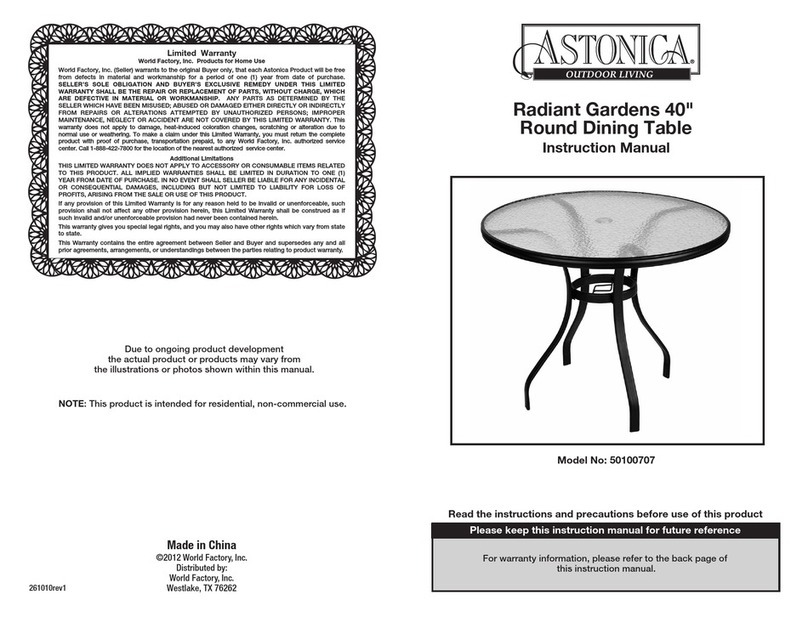 Astonica 50100707 User manual Astonica 50100707 User manual