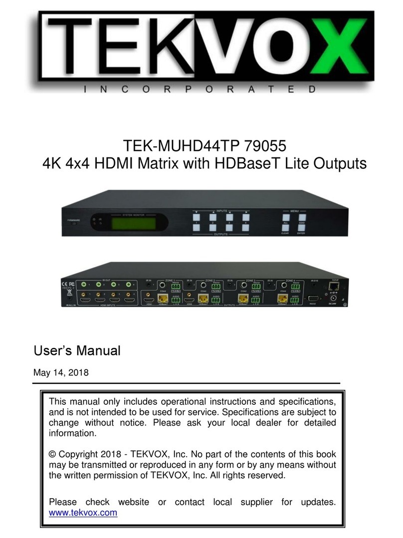 Tekvox TEK-MUHD44TP 79055 user manual