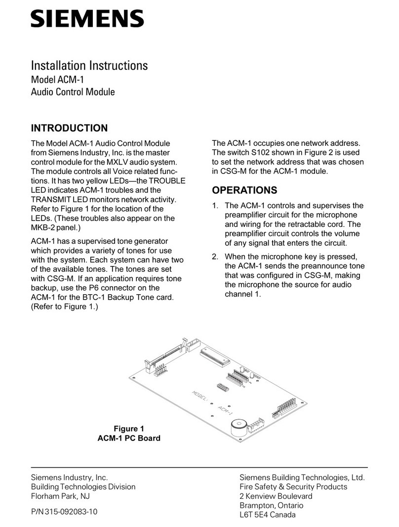 Siemens ACM-1 User manual