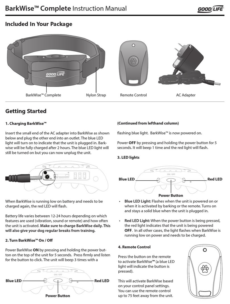 Goodlife BarkWise Complete instruction manual