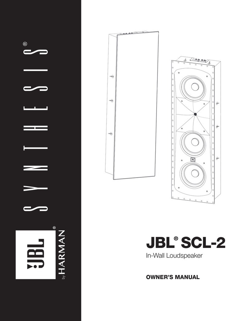 JBL Synthesis SCL-2 User manual JBL Synthesis SCL-2 User manual