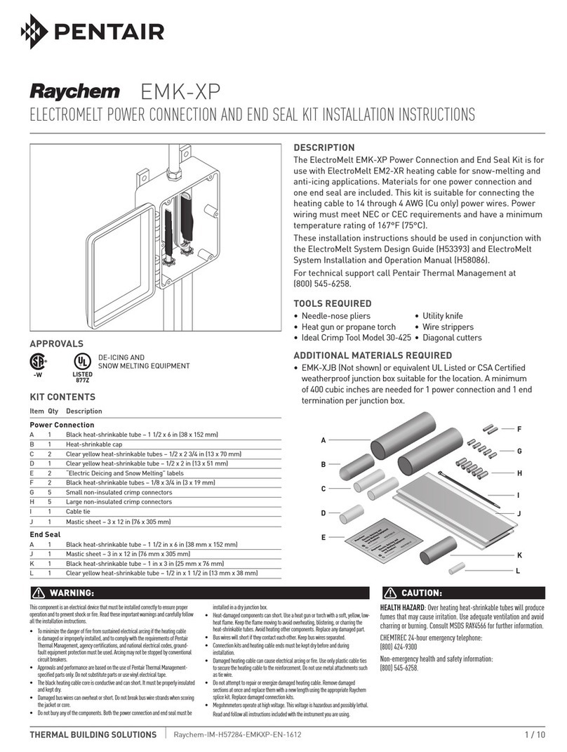 Pentair Raychem EMK-XP User manual Pentair Raychem EMK-XP User manual