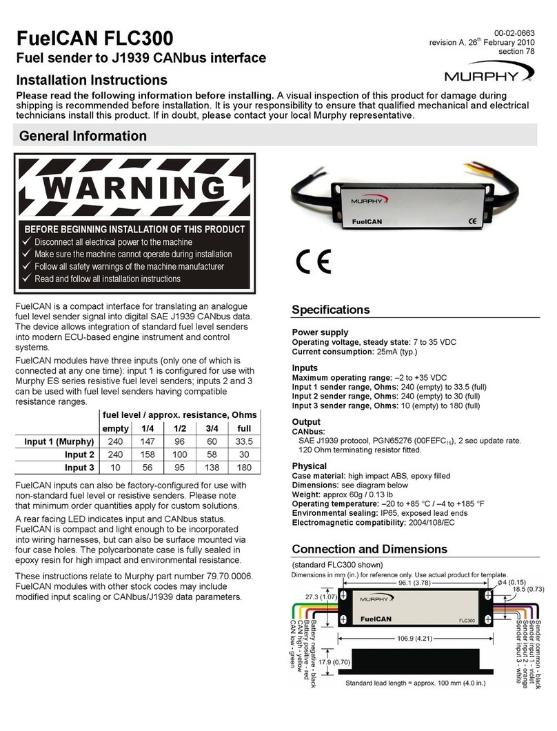 Murphy FuelCAN FLC300 installation instructions