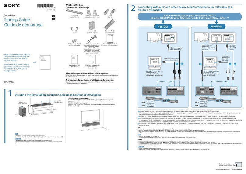 Sony HT-CT800 User guide