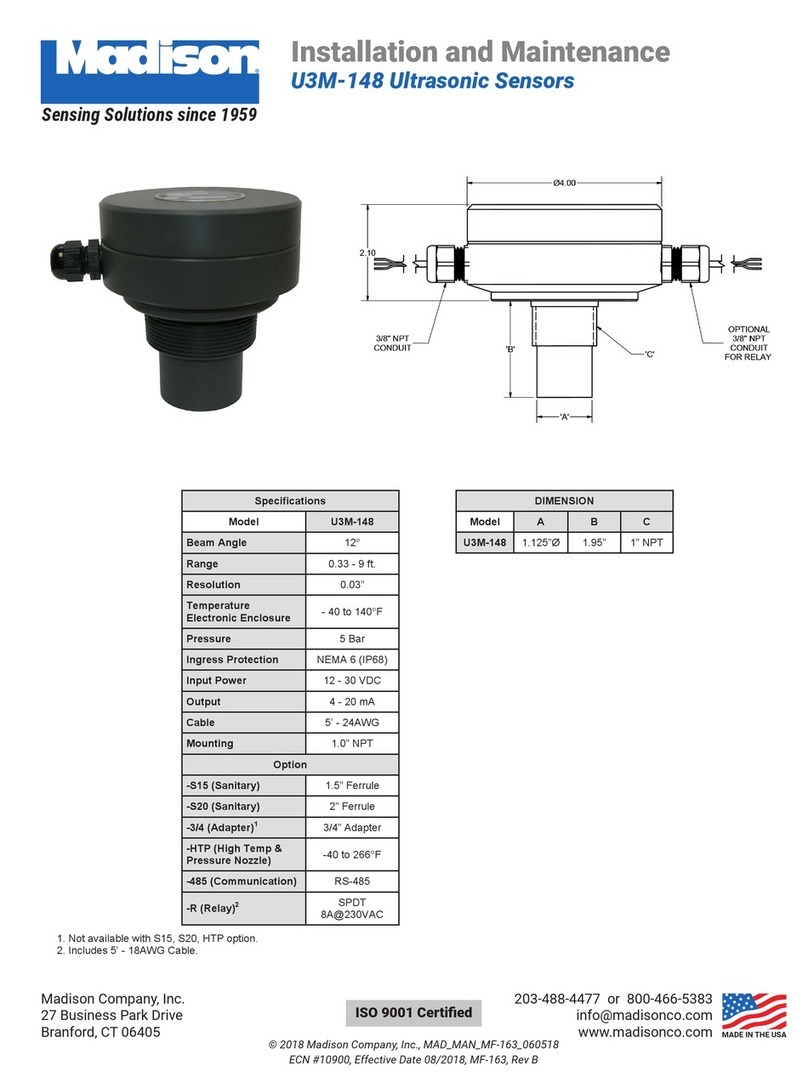 Madison U3M-148 User manual