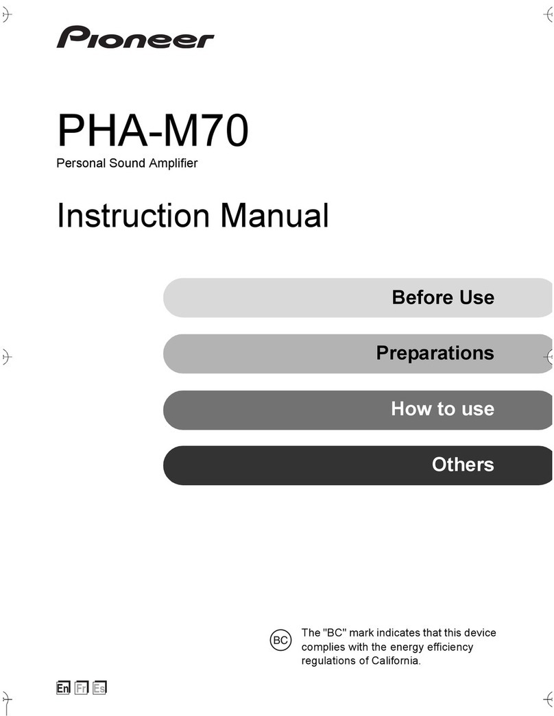 Pioneer PHA-M70 instruction manual