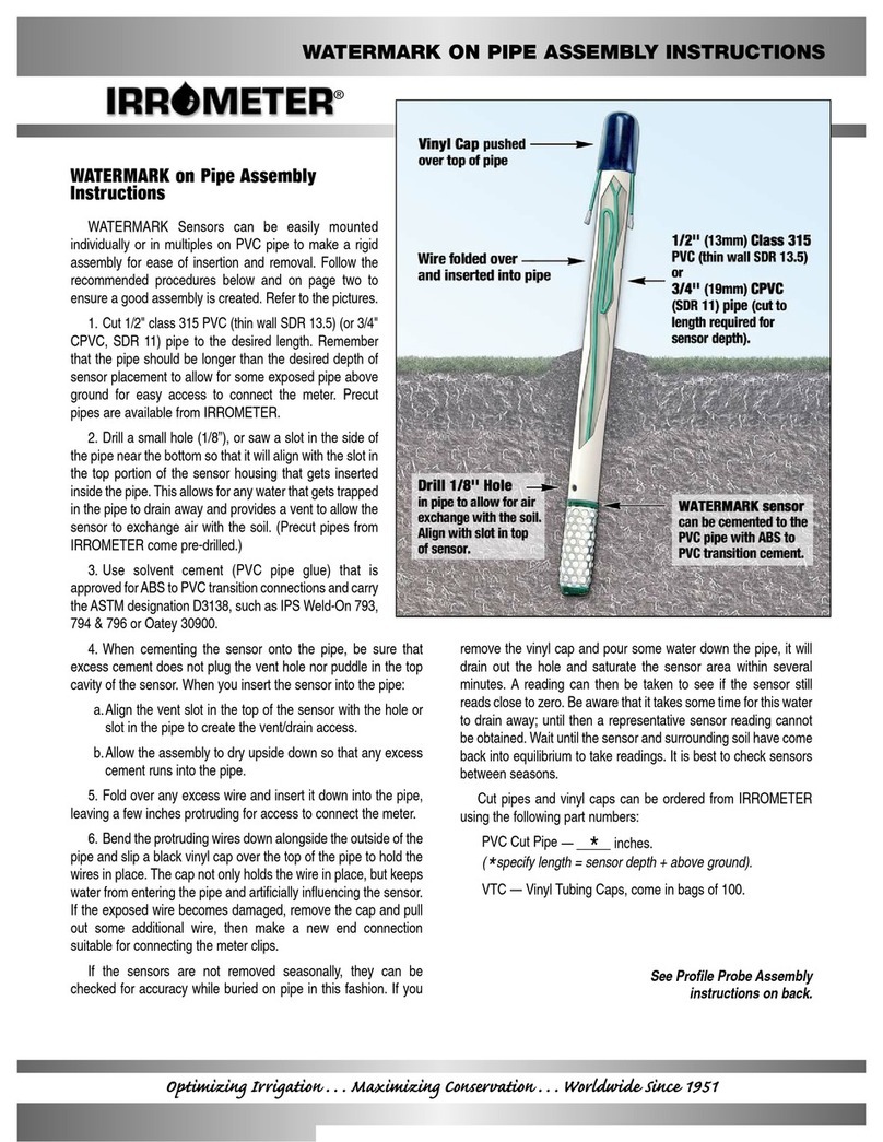 IRROMETER WATERMARK Assembly instructions
