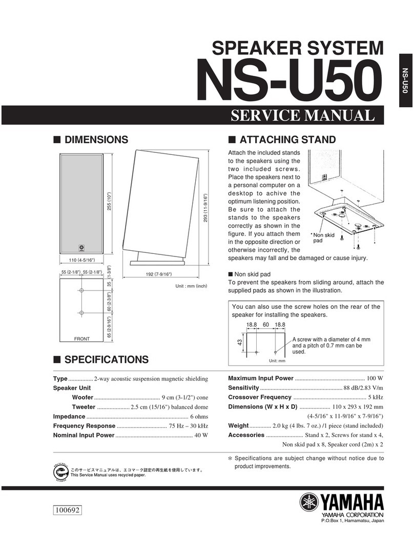 Yamaha NS-U50 Service manual