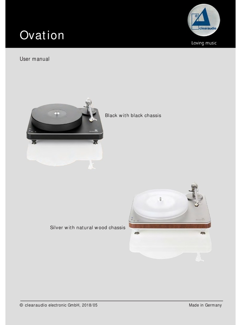 Clearaudio Ovation User manual