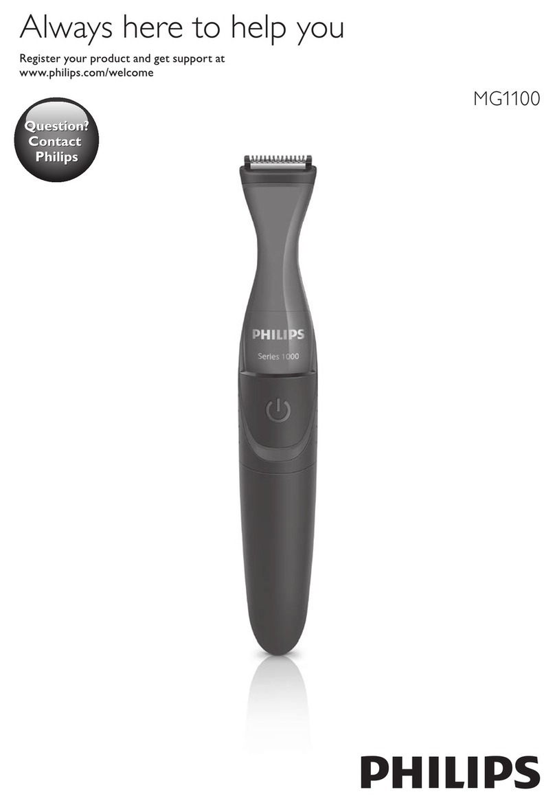 Philips MG1100 User manual