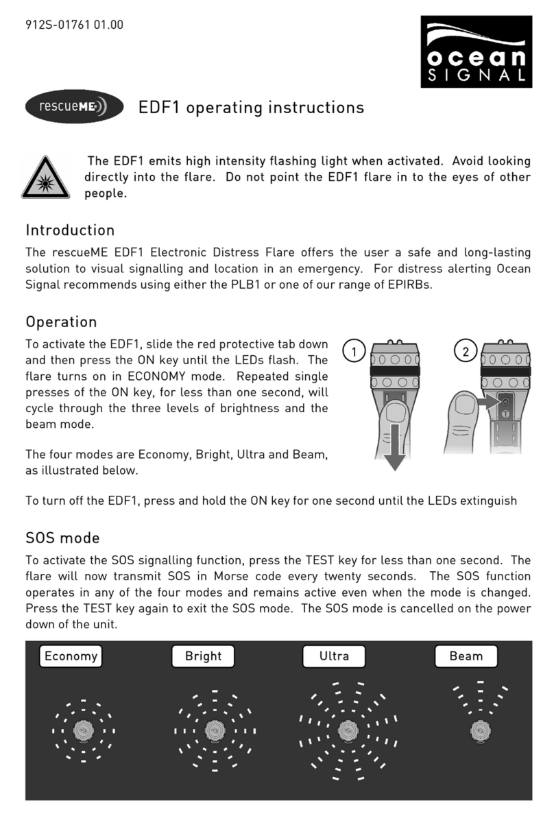 Ocean Signal EDF1 operating instructions