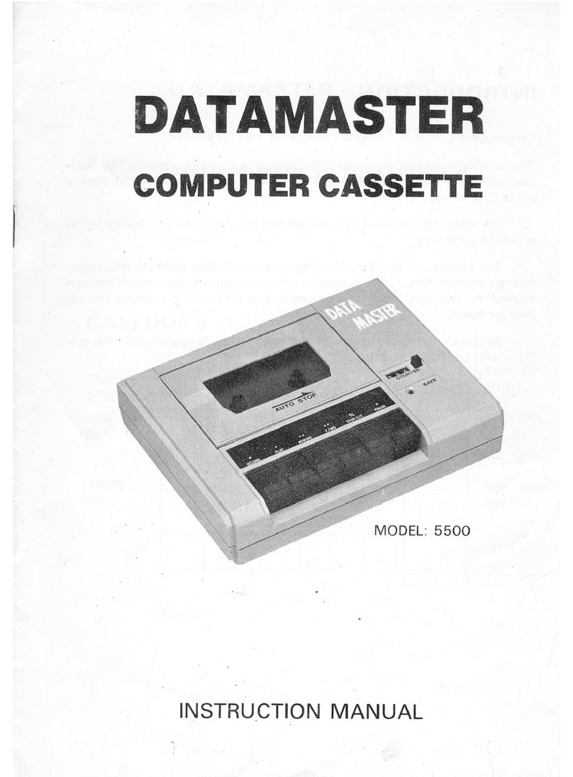 Datamaster 5500 instruction manual