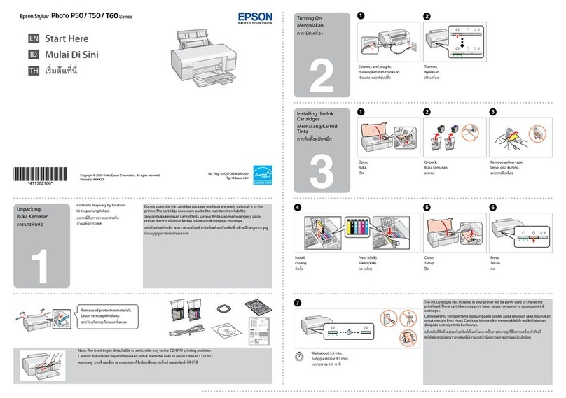 Epson Epson Stylus Photo P50 Series Instruction Manual