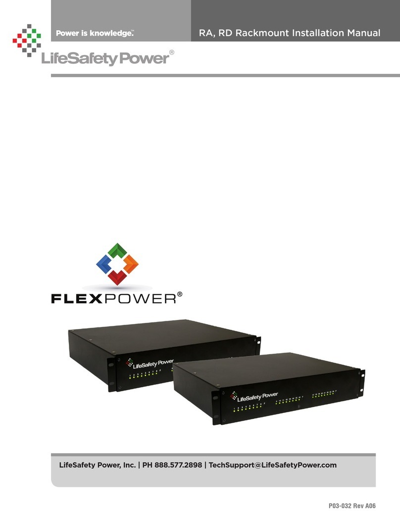 LifeSafety Power FlexPower RA150 Series installation manual