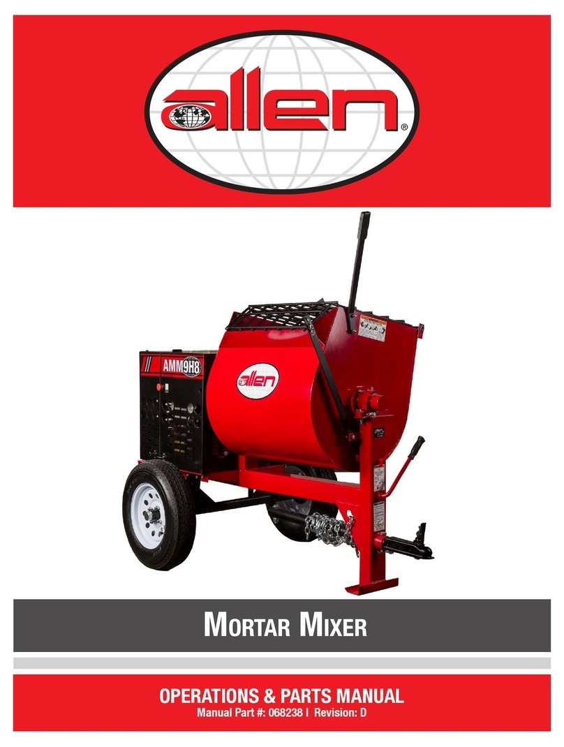 allen AMM7H8 Operations & parts manual