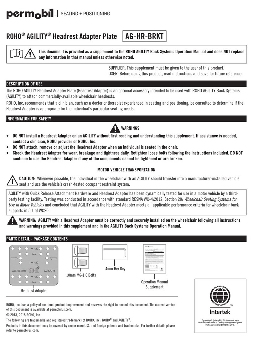 ROHO AGILITY Operation manual