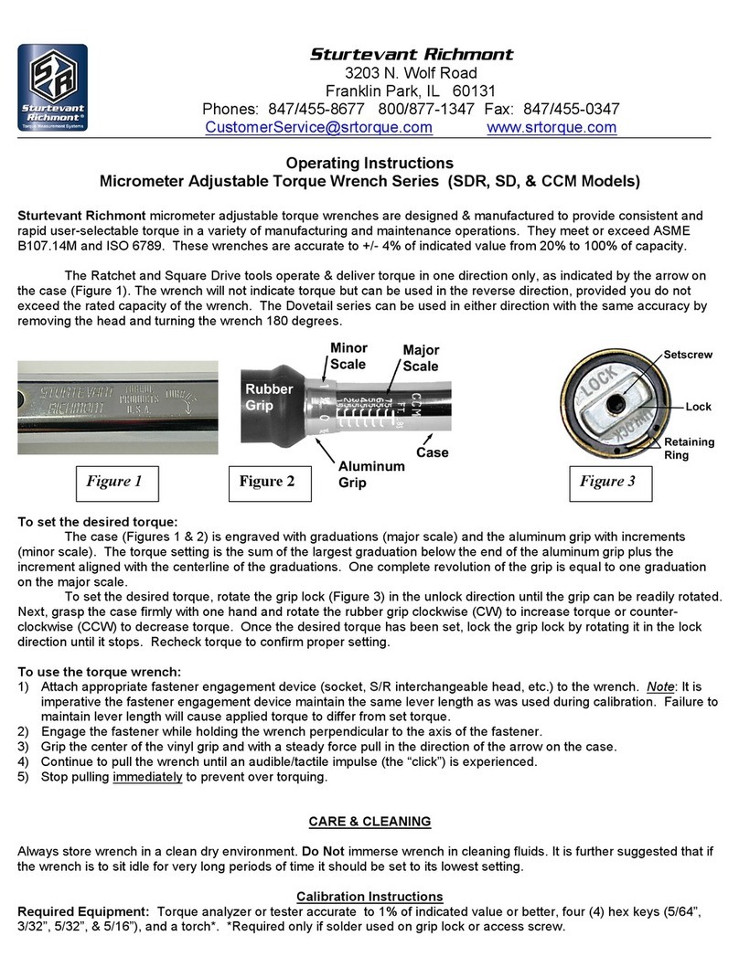 Sturtevant Richmont SDR Series operating instructions
