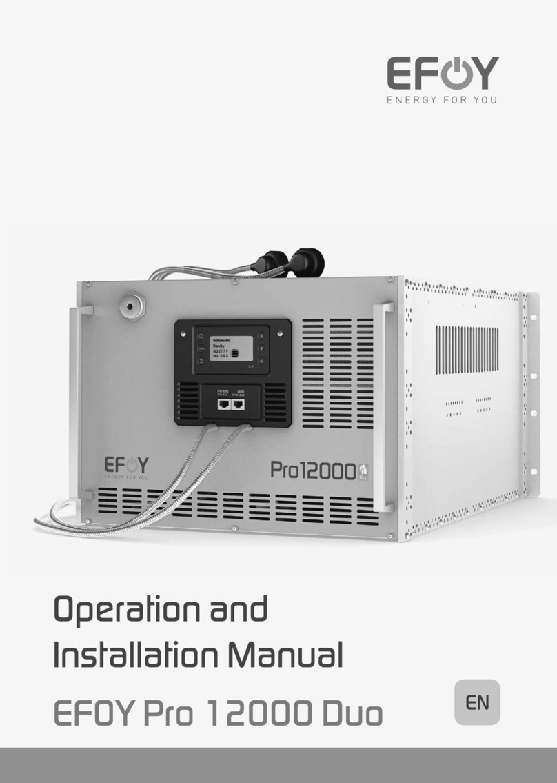 EFOY Pro 12000 Duo Operation and installation manual EFOY Pro 12000 Duo Operation and installation manual
