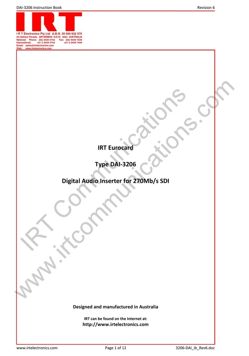 IRT DAI-3206 user manual
