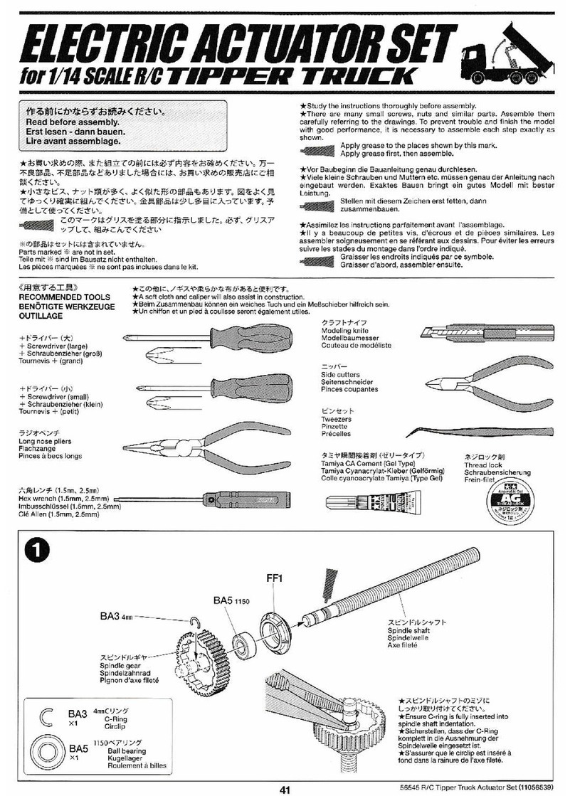 Tamiya ACU-01 user manual