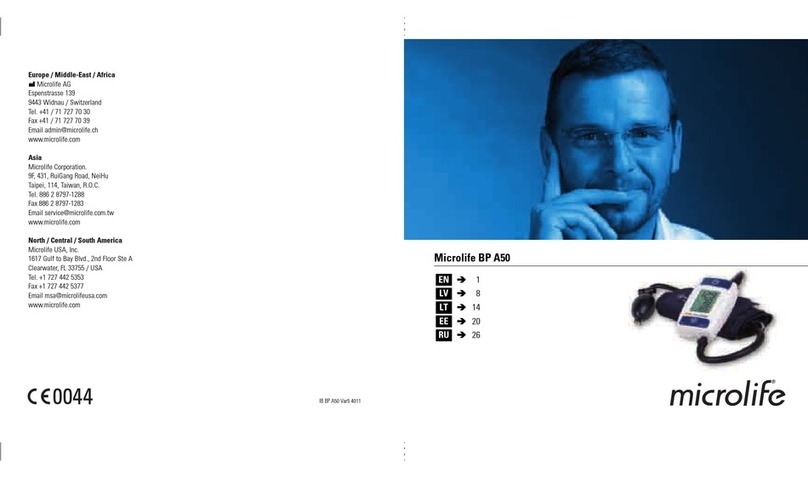 Microlife BP A50 User manual