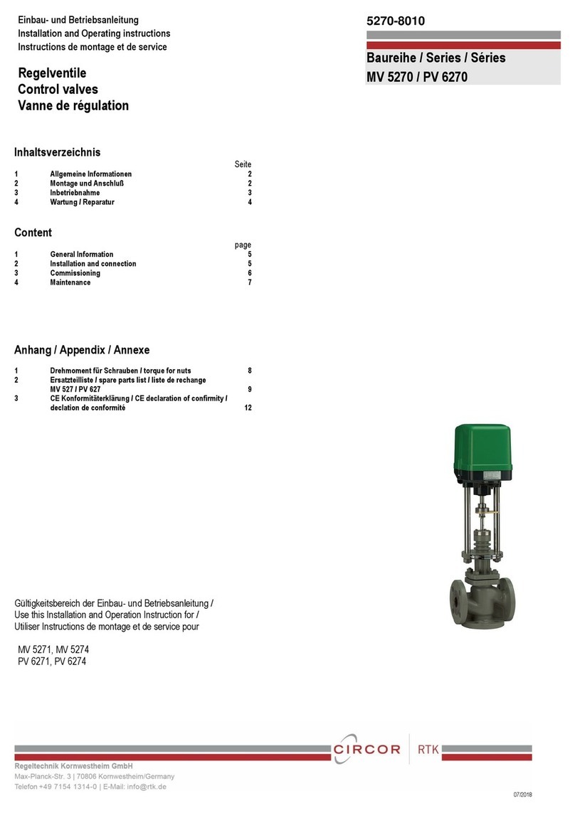 RTK MV 5271 Installation and operation instruction