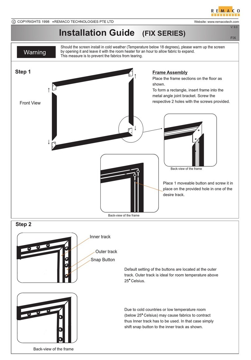 Remaco FIX-1612V installation guide