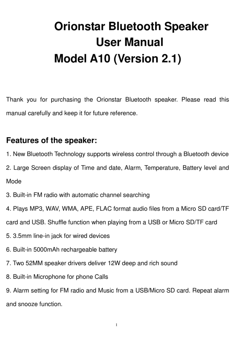 Orionstar A10 user manual