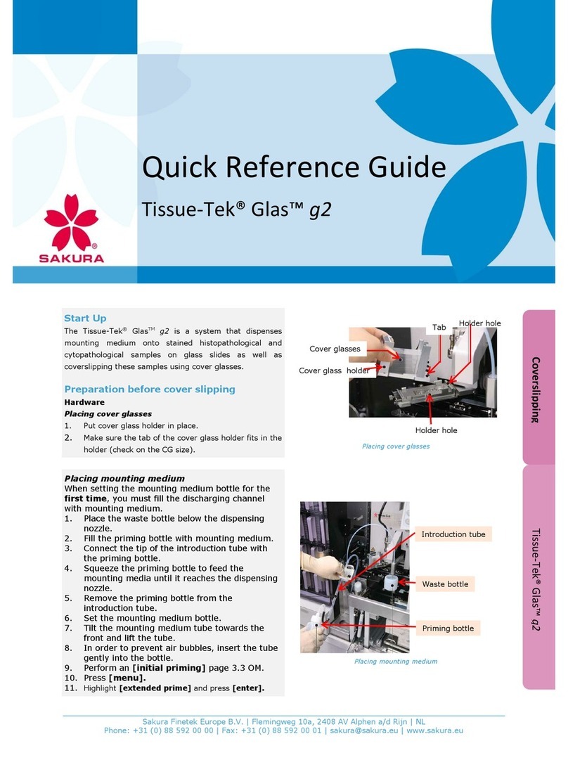 Sakura Tissue-Tek Glas g2 User manual