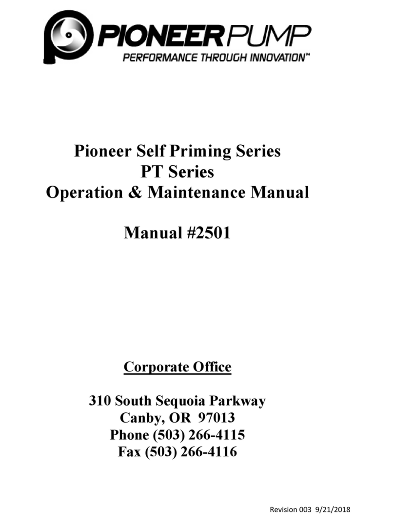 Pioneer PT Series Operation & maintenance manual Pioneer PT Series Operation & maintenance manual