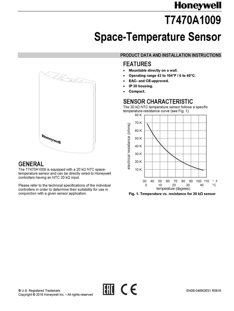 Honeywell T7470A1009 Instruction manual