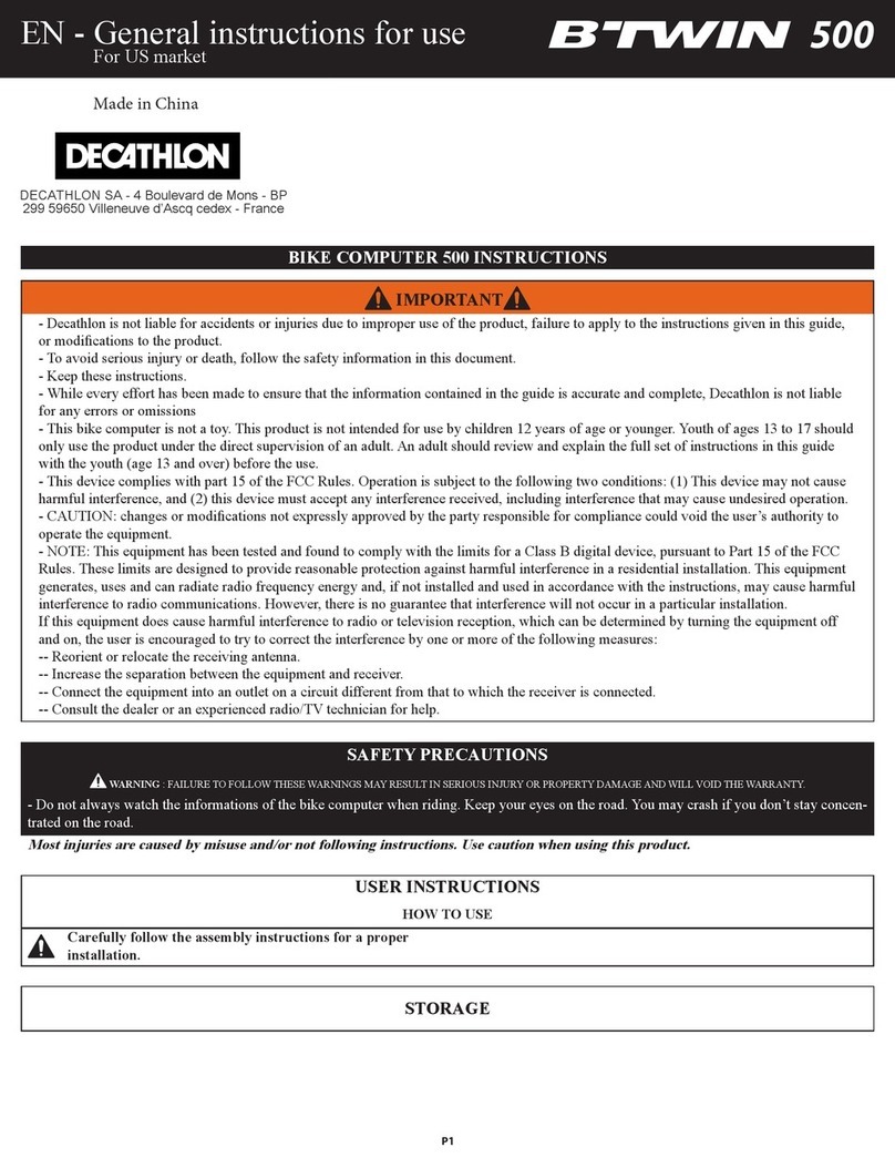 Decathlon BTWIN 500 Instructions for use